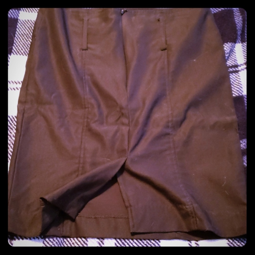 Basic black pencil skirt